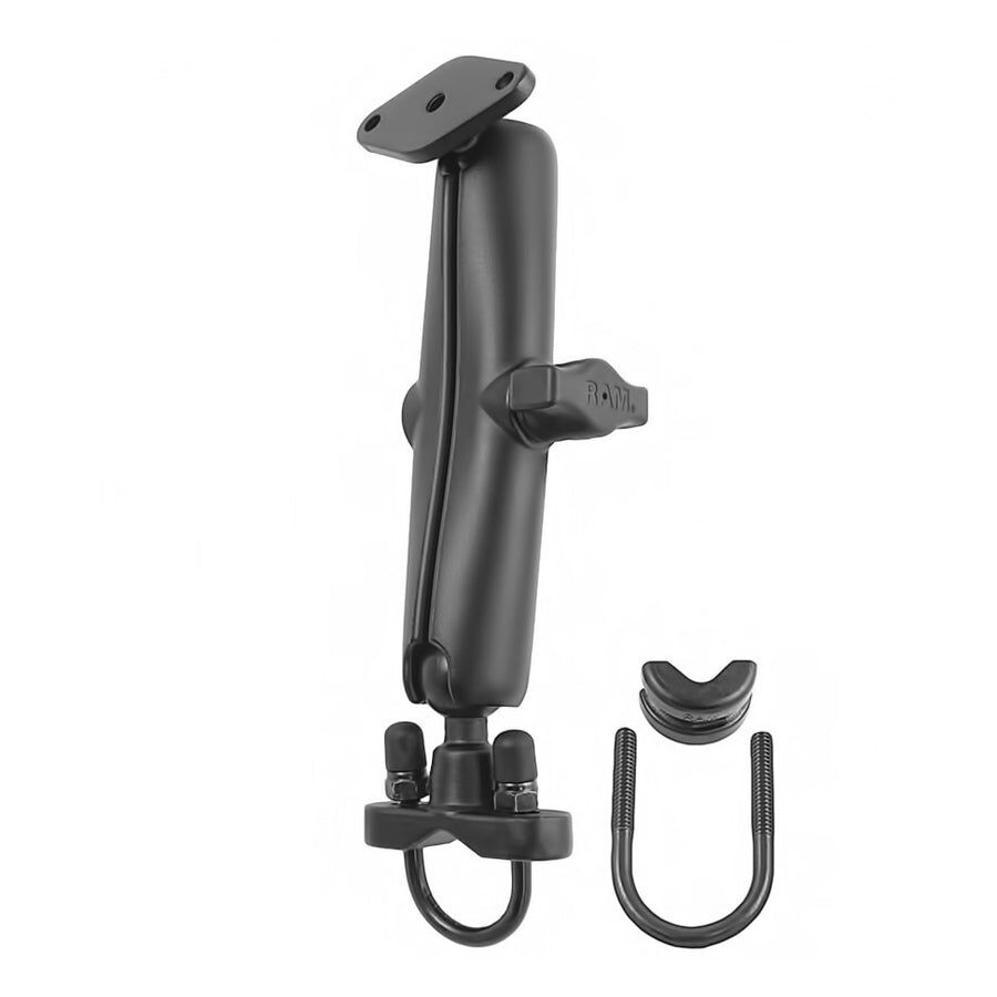 RAM Mounts Lenker- & Rundrohr-Set - B-Kugel (1 Zoll) - 1x Diamond (Trapez) Basisplatte (AMPS) - Langer Verbindungsarm (ca. 152,4 mm) - 1x U-Bügel Klemmbasis (Klemmbereich 12,7 - 31,8 mm)