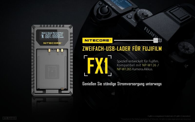 Nitecore FX1 - für Fuji Cameras