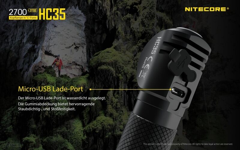 Nitecore HC35 inkl. NL2140HP
