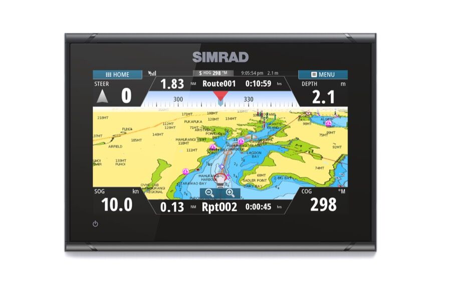 GO9_FF_Mounted_Route_Simrad-GO9-XSE-Front-Facing-Mount_15308