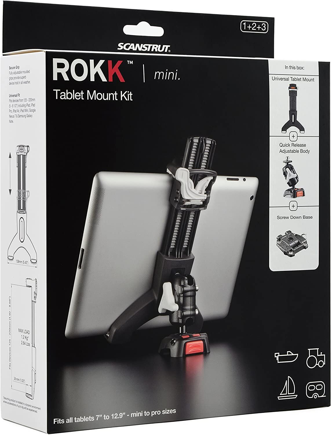 Scanstrut ROKK Mini Paket Table RLS-508-404 mit 3M Tape
