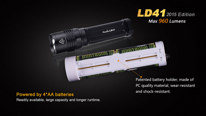 Fenix LD41 Taschenlampe max 960 Lumen Batterien