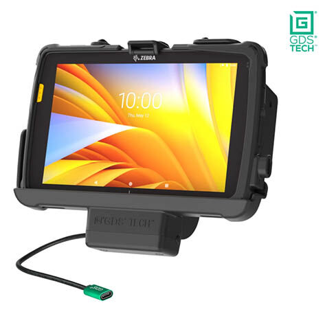 RAM Mounts GDS EZ-Roll'r Halteschale für Zebra ET40 & ET45 (8") Tablets in IntelliSkin Schutzhülle - USB-C-Anschluss