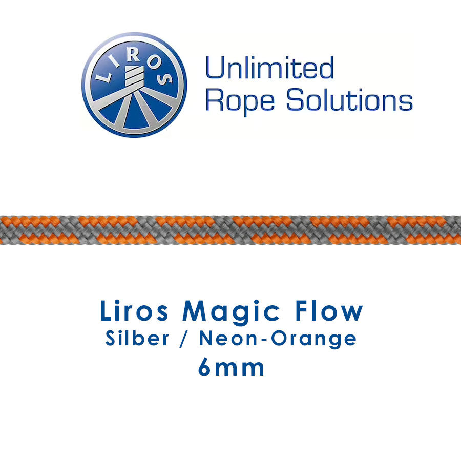 Liros Magic Flow 6mm (silber-neonorange)