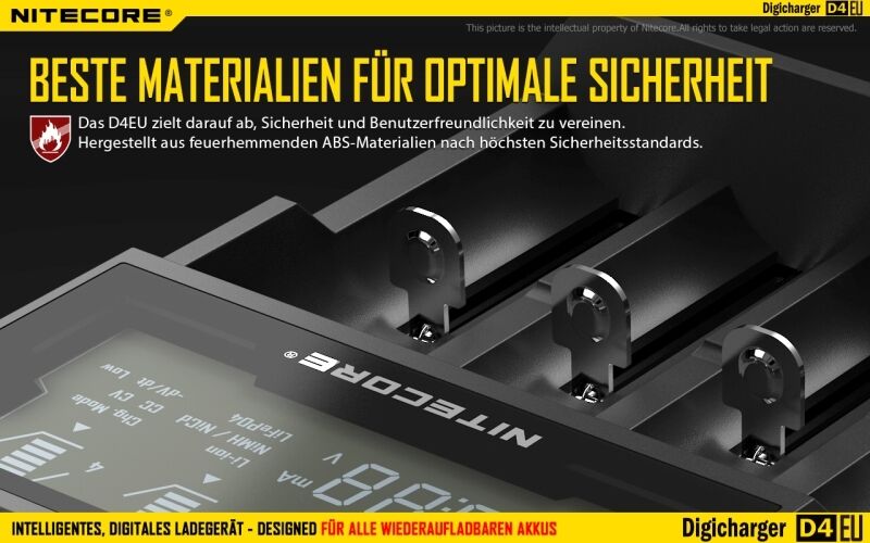 Nitecore Digicharger D4EU - EU-Version