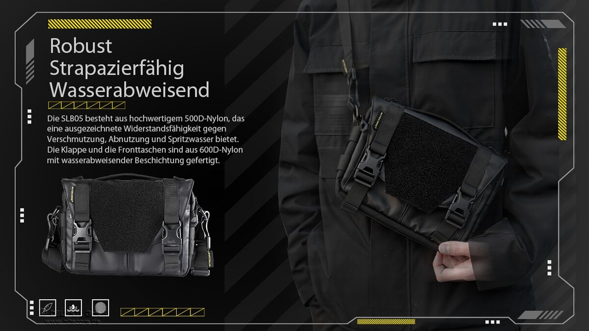 Nitecore SLB05 - EDC-Slingbag, 2 Liter