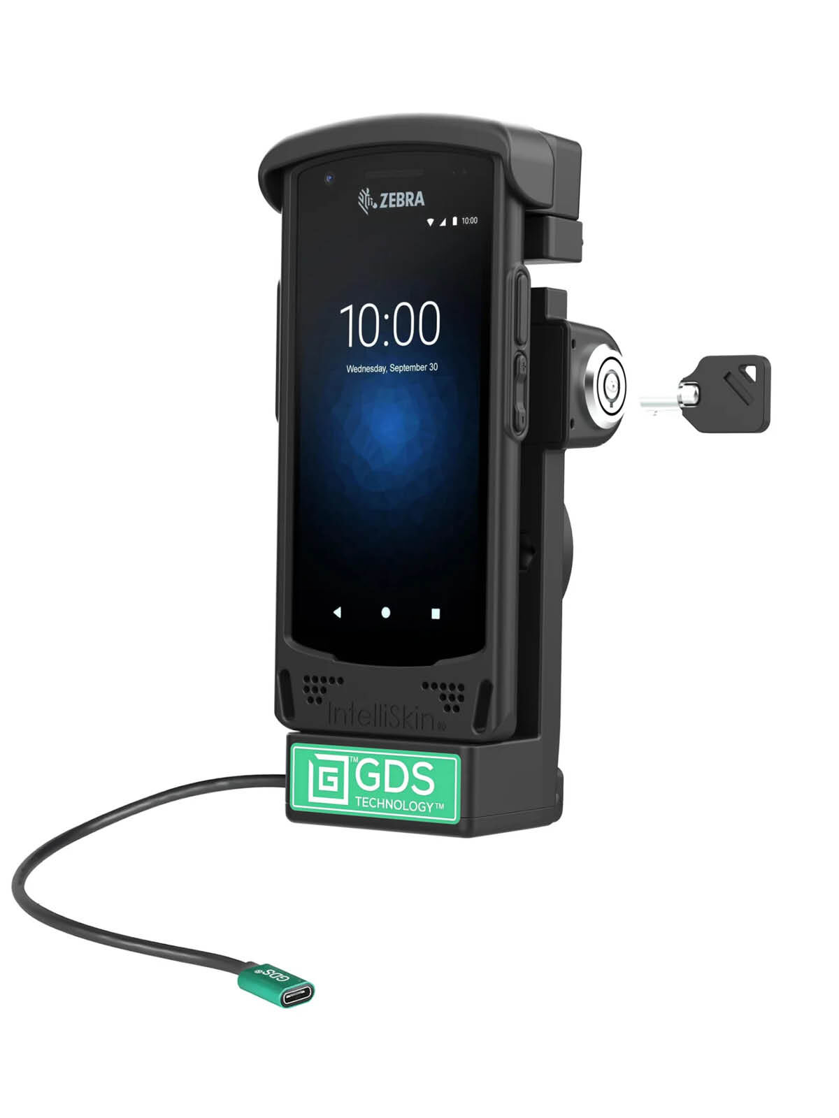 RAM Mounts GDS Halteschale für Zebra EC50 & EC55 in IntelliSkin Schutzhülle - USB-C-Anschluss