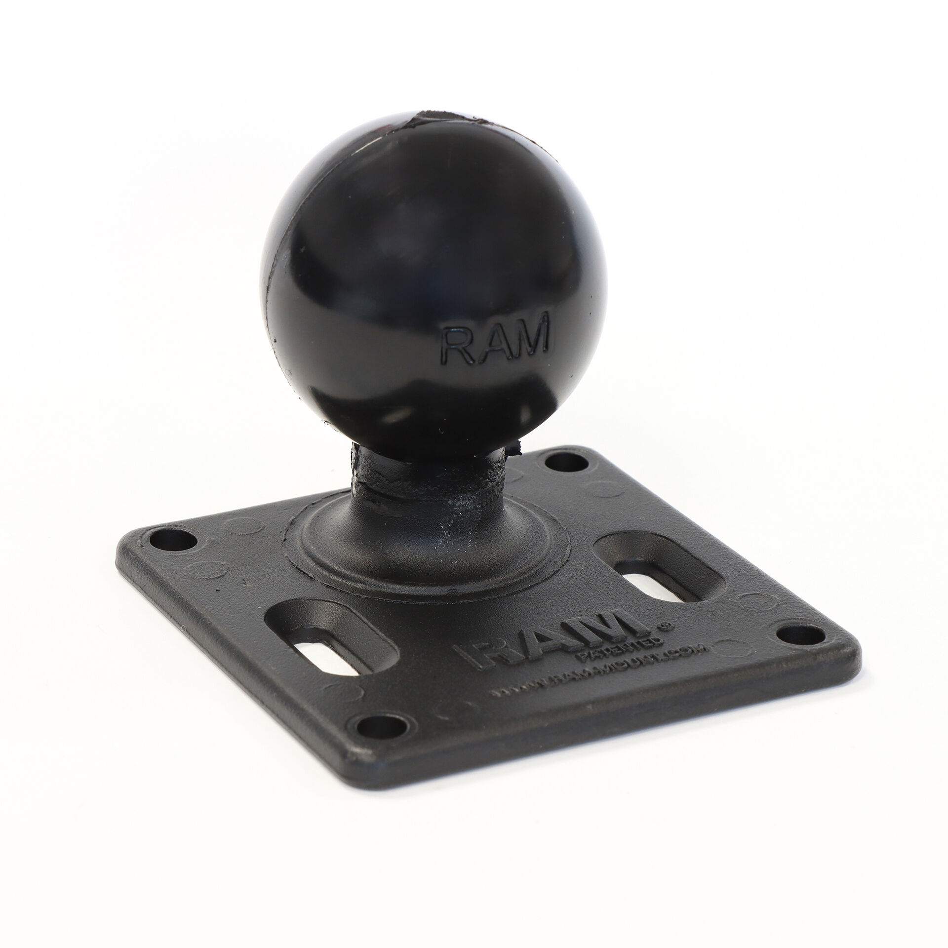 RAM Mounts VESA-Platte (3,625 x 3,625  Zoll) - 75 x 75 mm Lochraster, D-Kugel (2,25 Zoll)