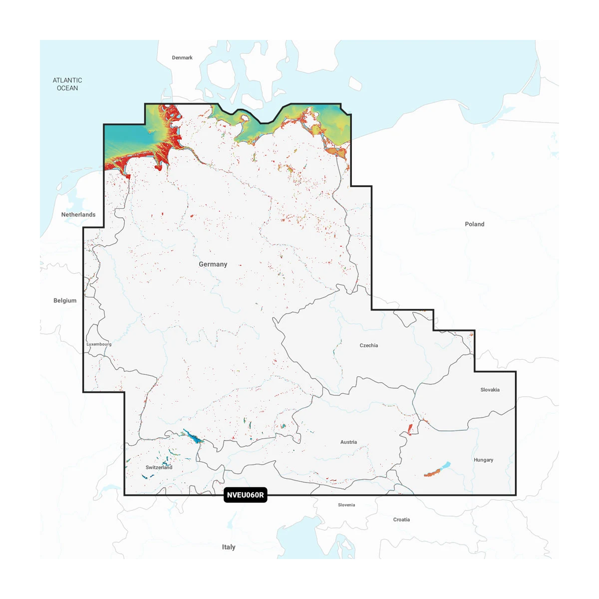 Garmin Navionics Vision+ NVEU060R Deutschland, Seen & Flüsse – Seekarten für Binnengewässer