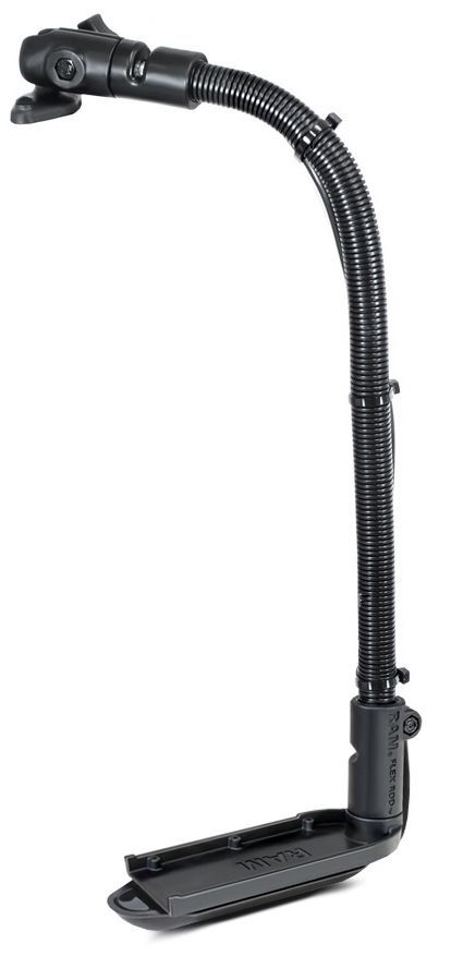 RAM Mounts Transducer-Halterung mit Diamond-Anbindung - Haltebasis, flexibler Arm (ca. 450 mm), Octagon-Sockel, Diamond-Basisplatte (Trapez), B-Kugel