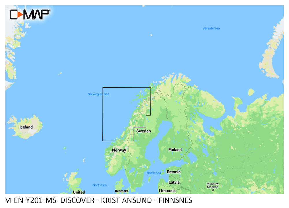 M-EN-Y201-MS_01 C-MAP DISCOVER:  M-EN-Y201-MS  Kristiansund - Finnsnes