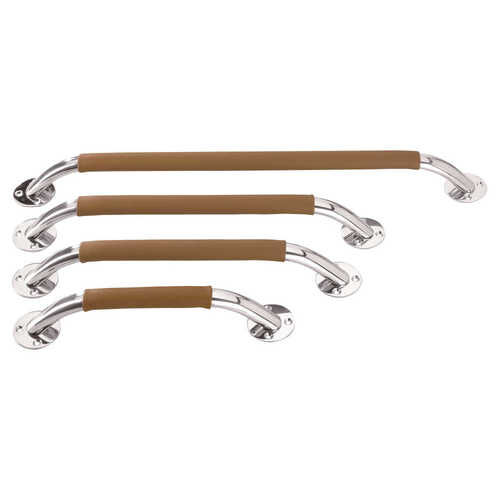 PLASTIMO HANDLAUF INOX + LEDERUEBRZUG 585 MM