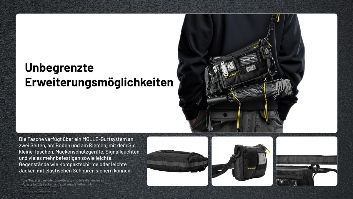 Nitecore SLB08 - EDC-Slingbag, 2 Liter