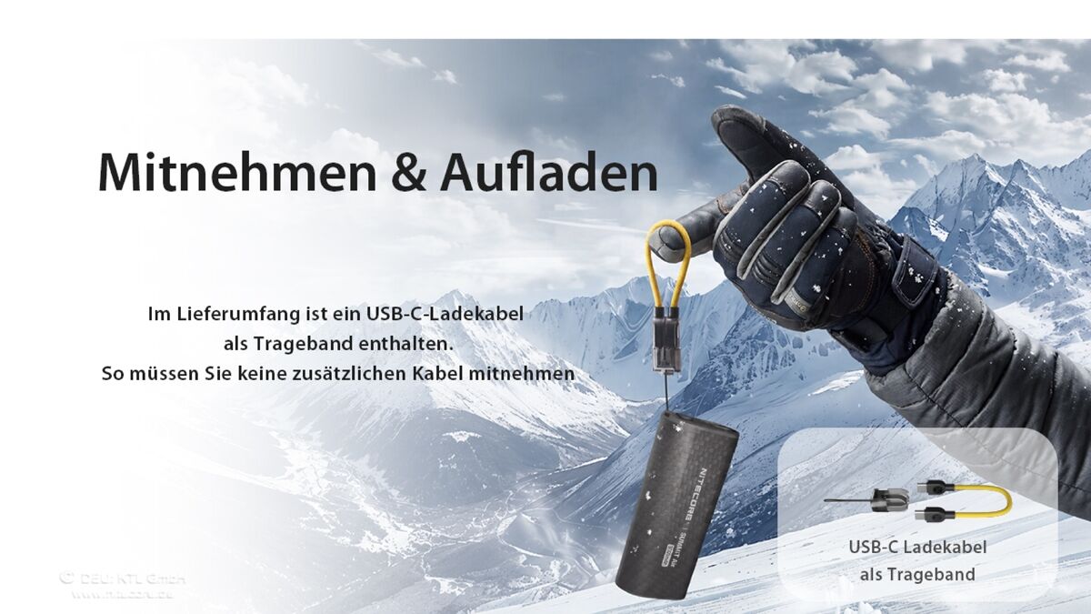 Nitecore Powerbank SUMMITAIR - 8000mAh, kältebeständig