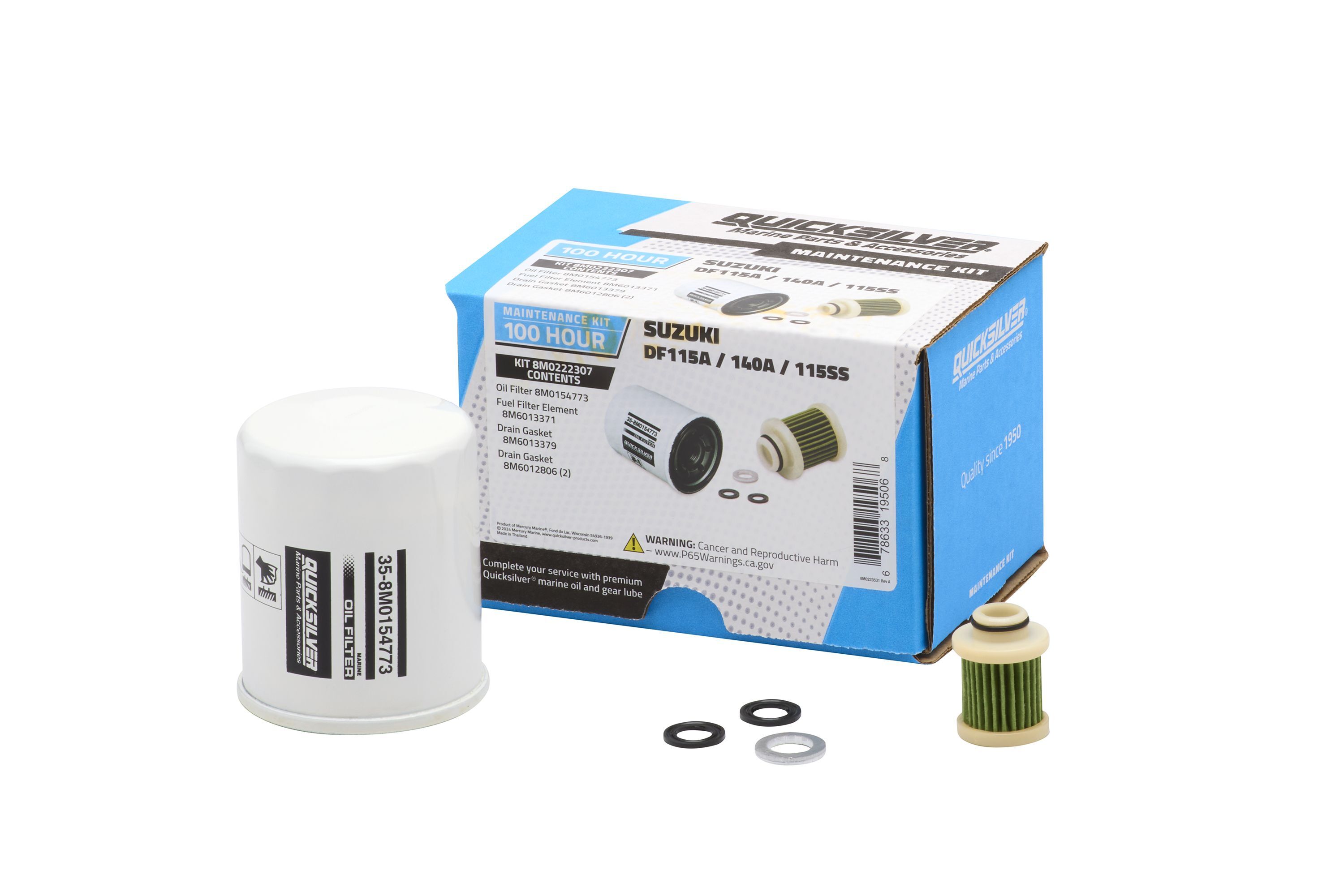 Quicksilver Wartungskit Suzuki DF115A/140A/115SS Quicksilver Wartungskit Suzuki DF115A/140A/115SS