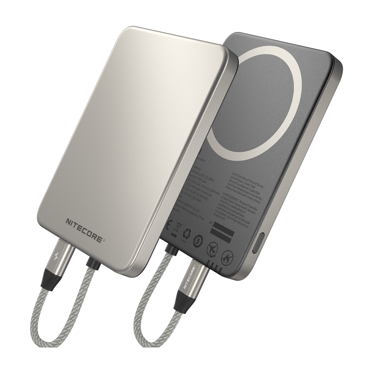 Nitecore Powerbank POCKET5 - 5000mAh, grau