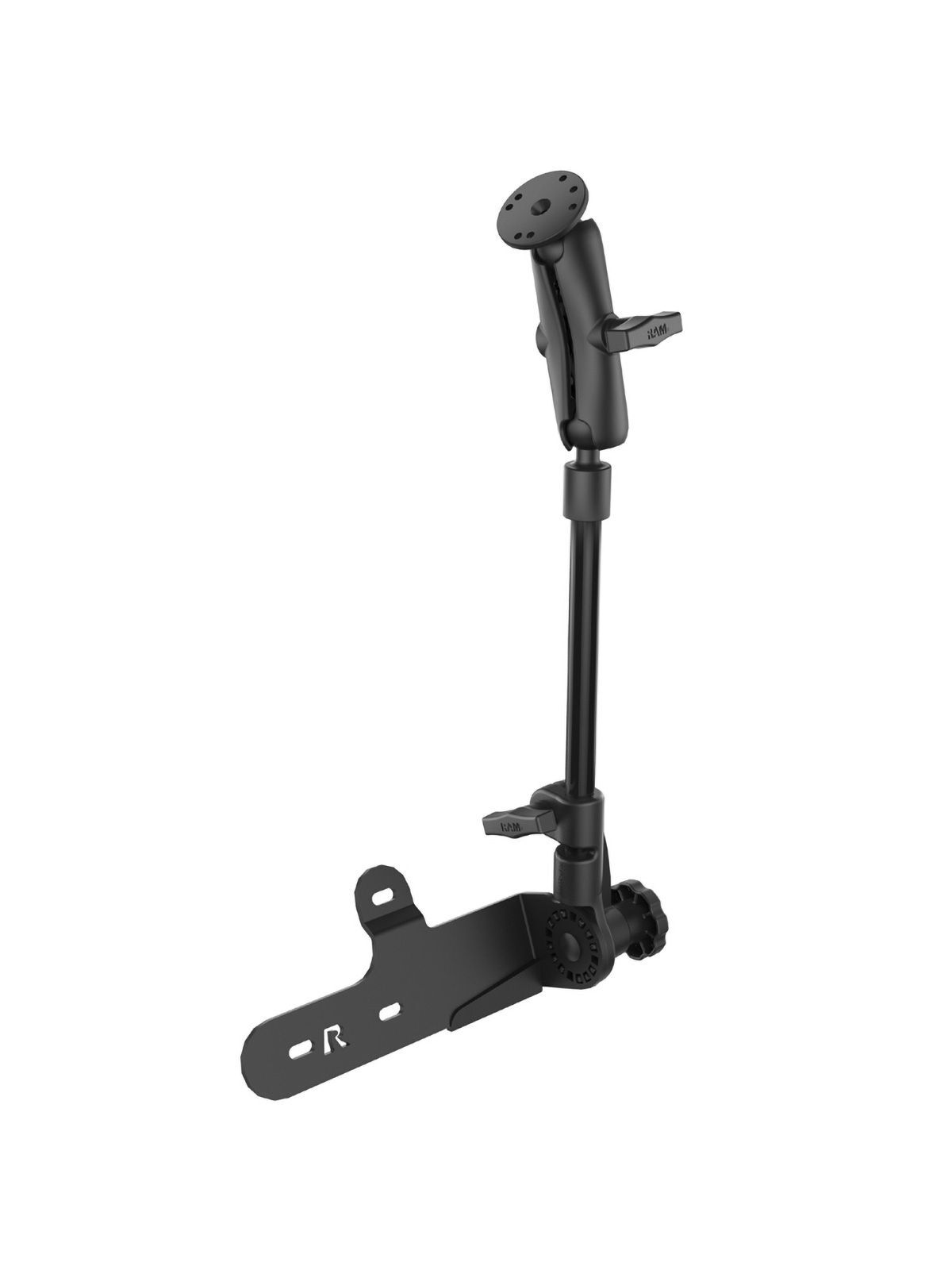 RAM Mounts Pod HD Fahrzeugbefestigung für Mercedes Sprinter Lieferwagen (2007-2019) - C-Kugel (1,5 Zoll), Ratchet-System, Höheneinstellung 629 bis 806