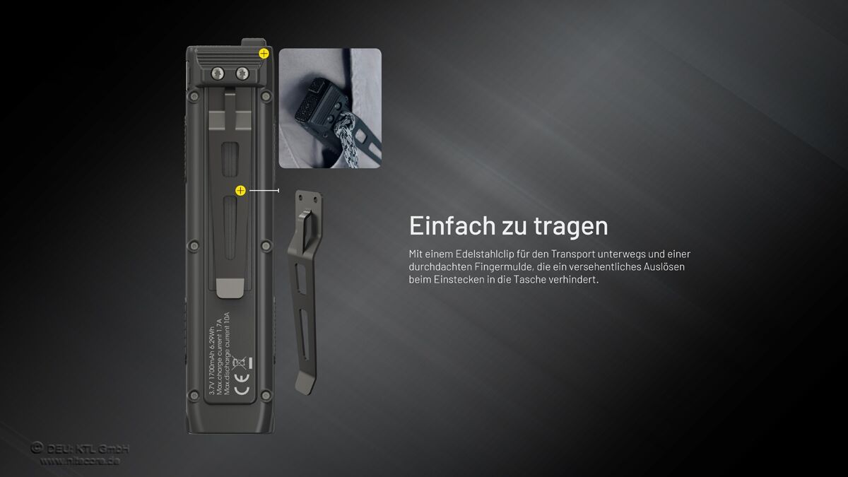Nitecore EDC27 UHi - 3100 Lumen