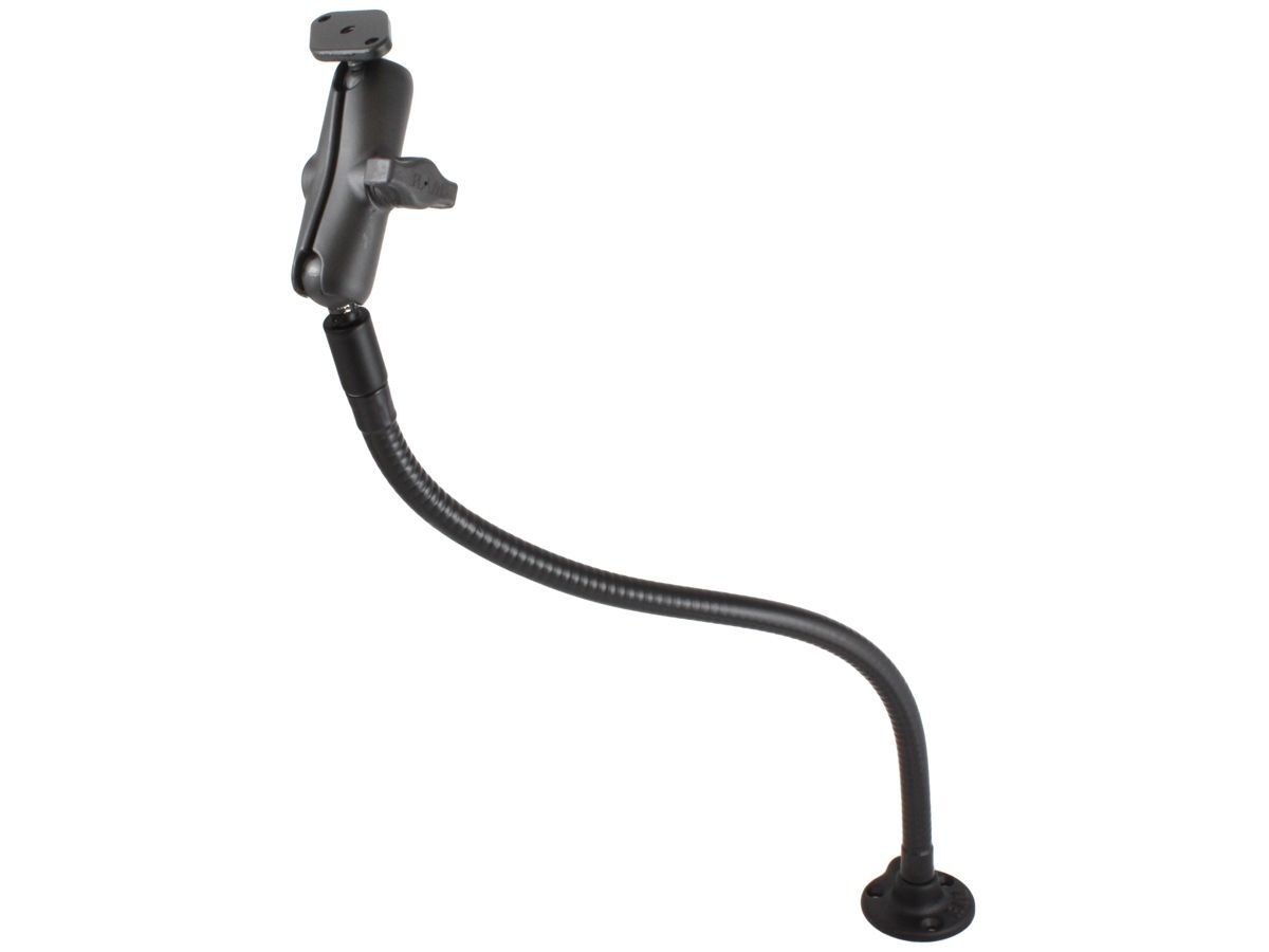 RAM Mounts Universal Flex-Halterung mit Diamond-Anbindung (Trapez) - Sockel mit senkrechter Anbindung, flexibler Arm (ca. 450 mm), mittlerer Verbindun