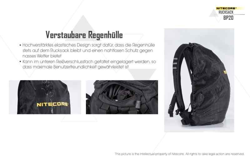 Nitecore BP20, schwarz