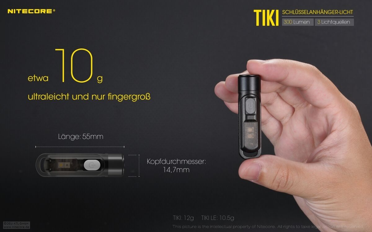 Nitecore TIKI - 300 Lumen