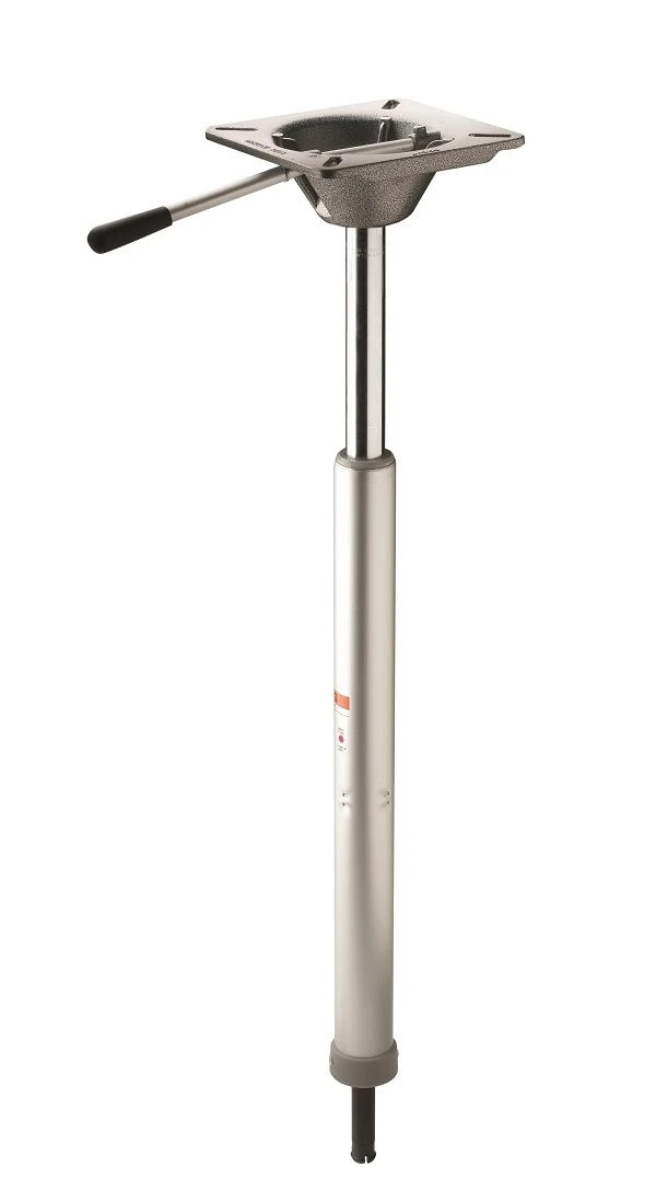 Quick positioning series 'gas rise' pedestal leg with swivel, click connection to base, height 57 - 74 cm