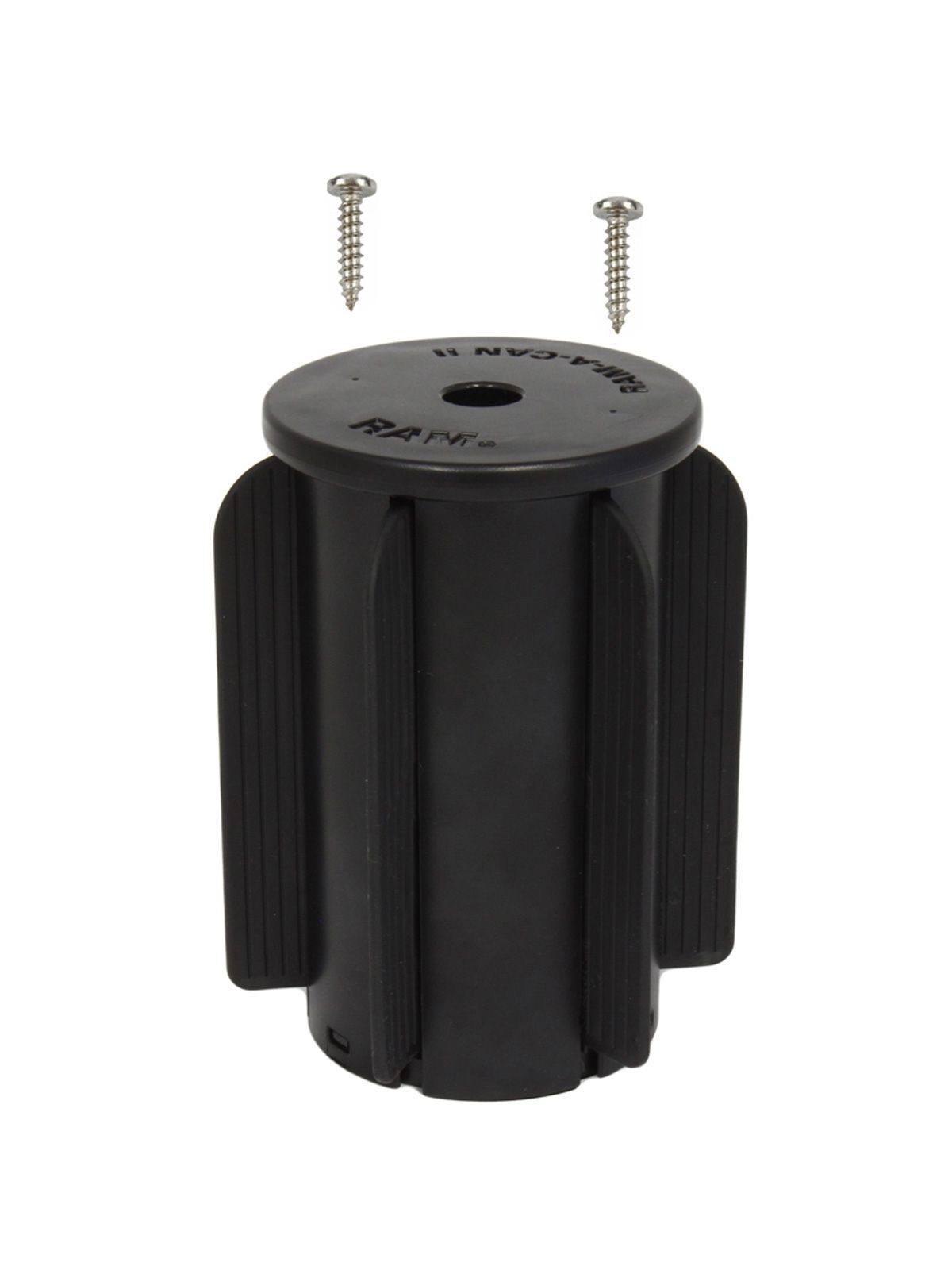 RAM Mounts RAM-A-CAN II Verbundstoff-Basis für Fahrzeug-Getränkehalter - Basis mit Gummilippen, Diamond-Aufnahme (Trapez), Schrauben-Set, im Polybeute