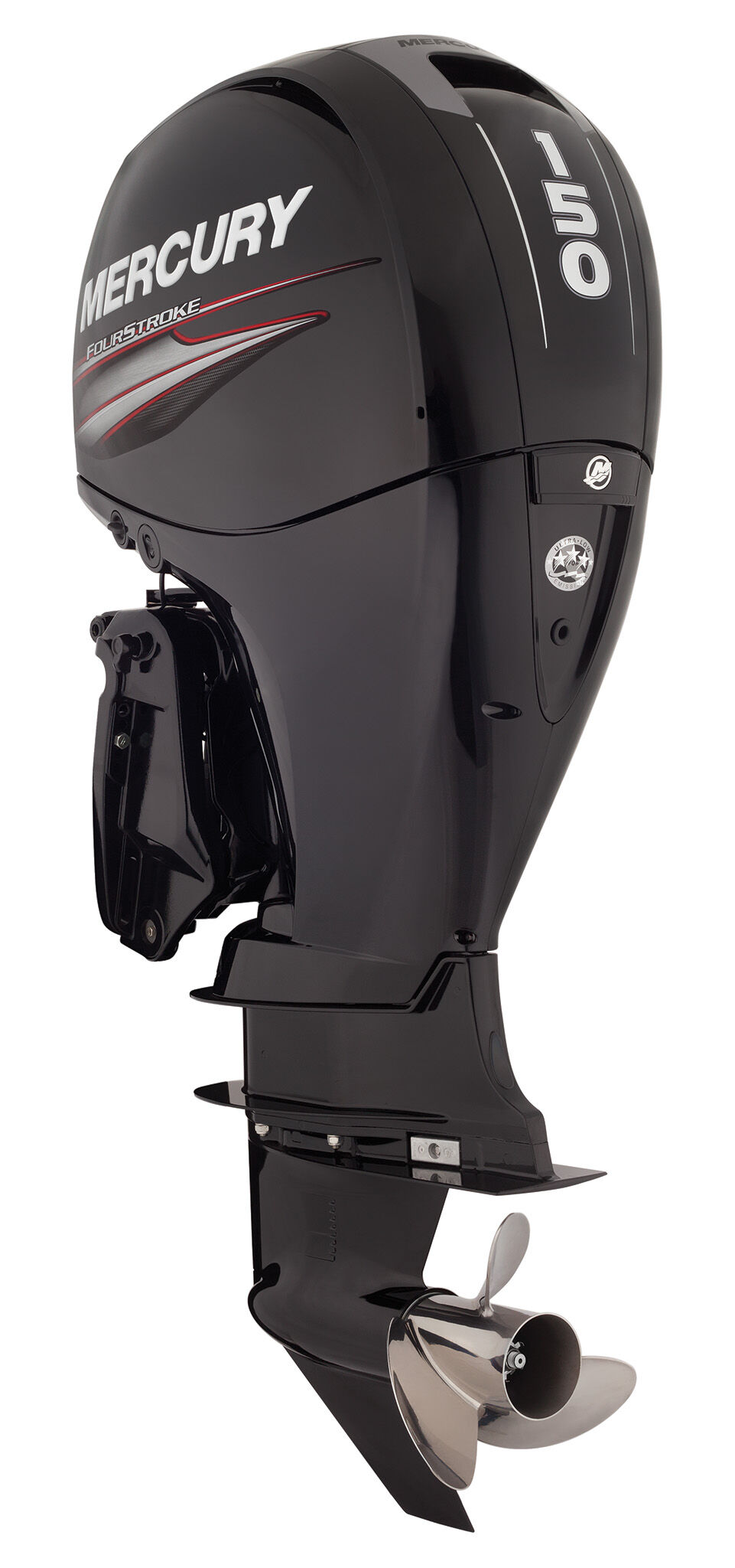 150HP-FourStroke_3qtr_Port-Aft Mercury Außenborder 150 PS EFI FourStroke 3000ccm