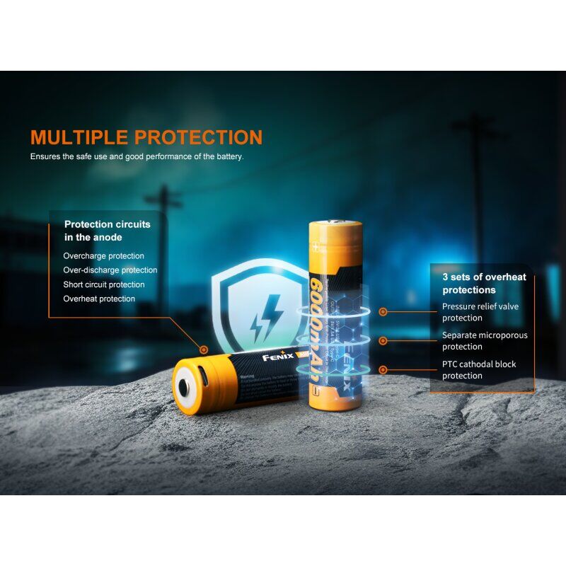 Fenix ARB-L21-6000B LiIon USB Akku 21700 in Verwendung bei einer Outdoor-Aktivität