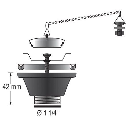 bk16001 Barka 1 1/4" Auslauf-Set