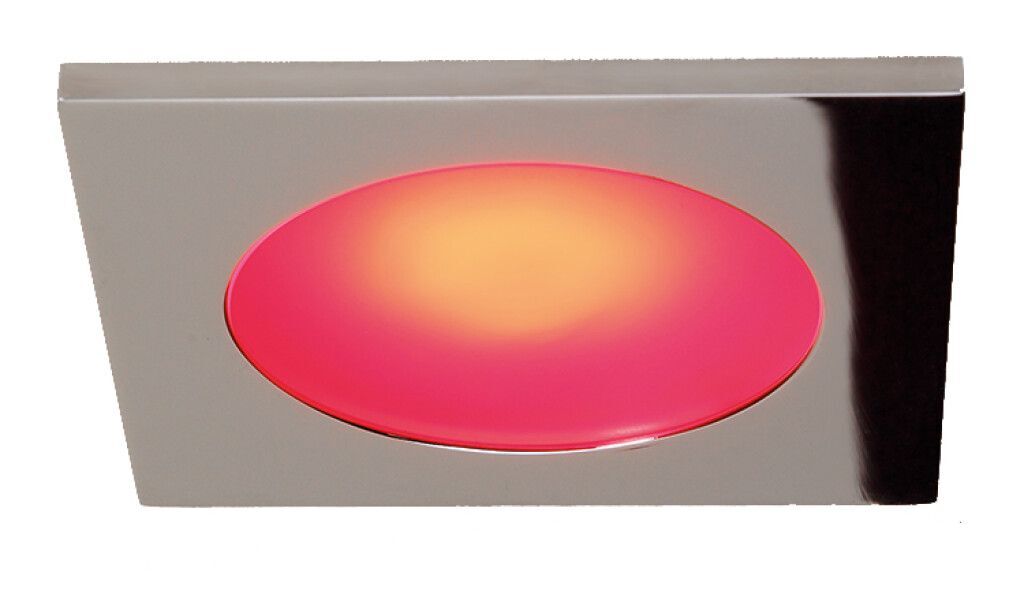 LED-Einbauleuchte EBQ12-3 Slave, chrom-glanz, rot/warmweiß umschaltbar, 10-30V DC, max. 3W