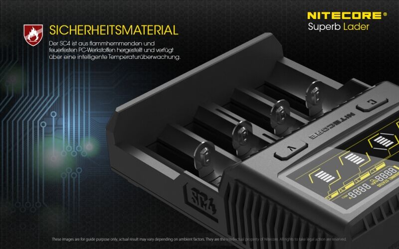 Nitecore SC4 - Schnellladegerät