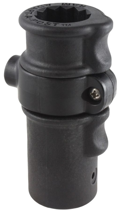 RAM Mounts Verbundstoff Adapt-A-Post Basis mit Aufnahme für Kunststoffstäbe - Zubehör für Angelrutenhalter, im Polybeutel
