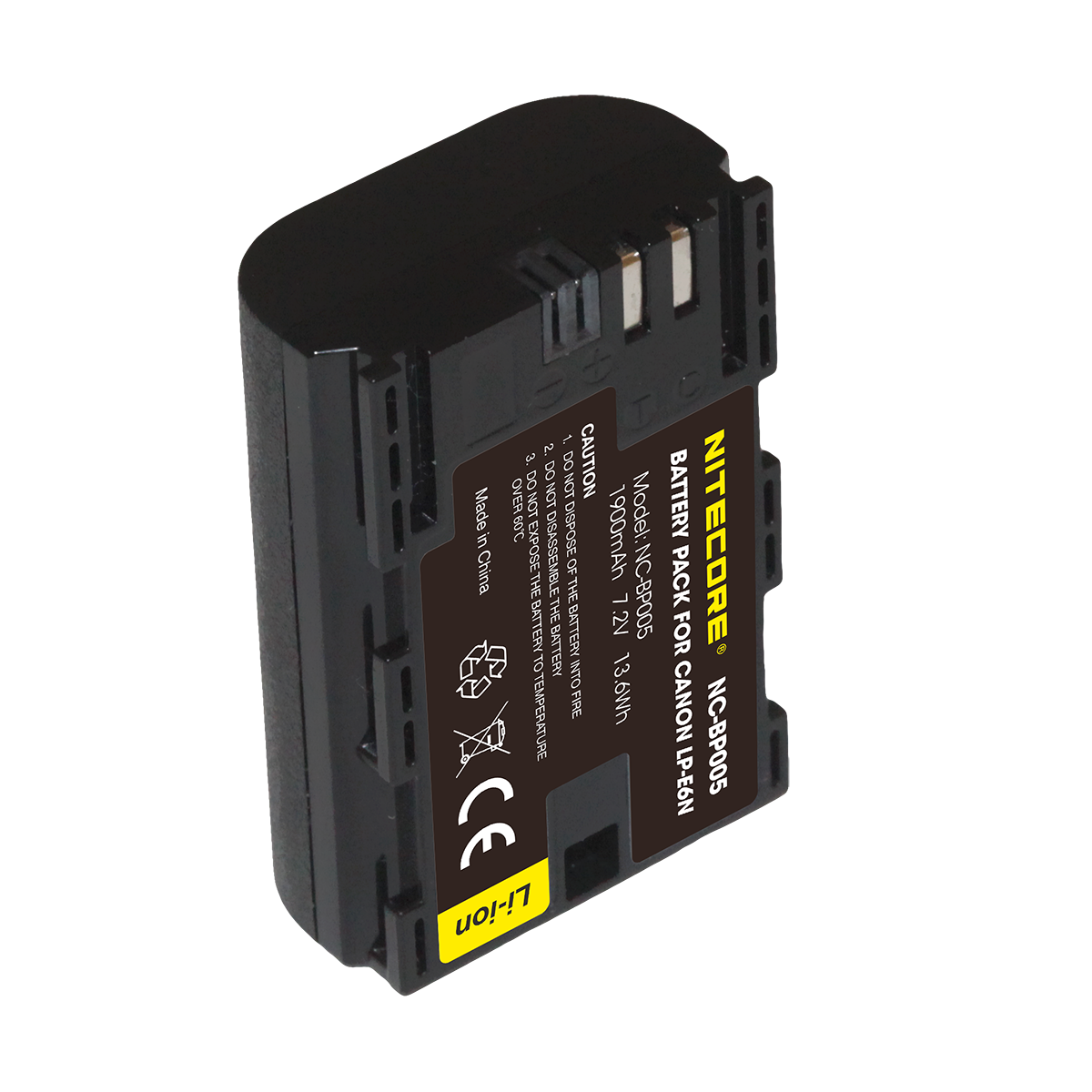 Nitecore LP-E6N Kamera Akku für Canon