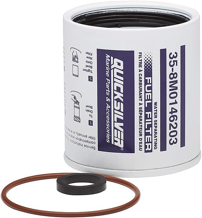 Quicksilver Wasserabscheidender Kraftstofffilter 8M0146203 passend für Quicksilver 10 Mikron
