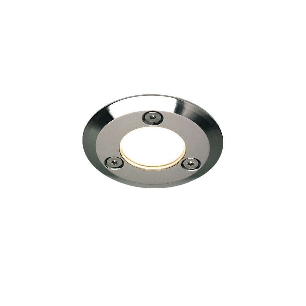LED-Einbauleuchte EB13, Edelstahl V4A, warmweiß, Glas, 10-30V DC, max. 1W (AISI316L)