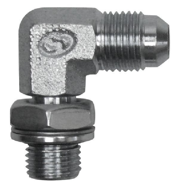 Lecomble Schmitt 90° Fitting 1/4 BSPP drehbar auf JIC 9/16 Lecomble Schmitt 90° Fitting 1/4 BSPP drehbar auf JIC 9/16