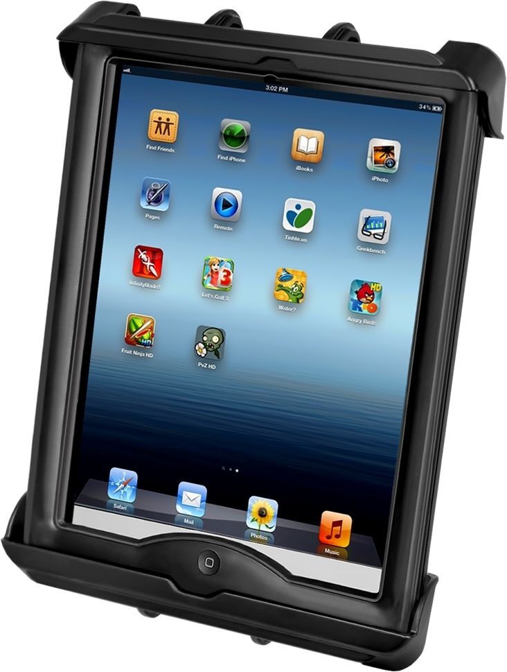 RAM Mounts Tab-Tite Universal Halteschale für Tablets bis zu 11 Zoll - AMPS-Aufnahme, Schrauben-Set