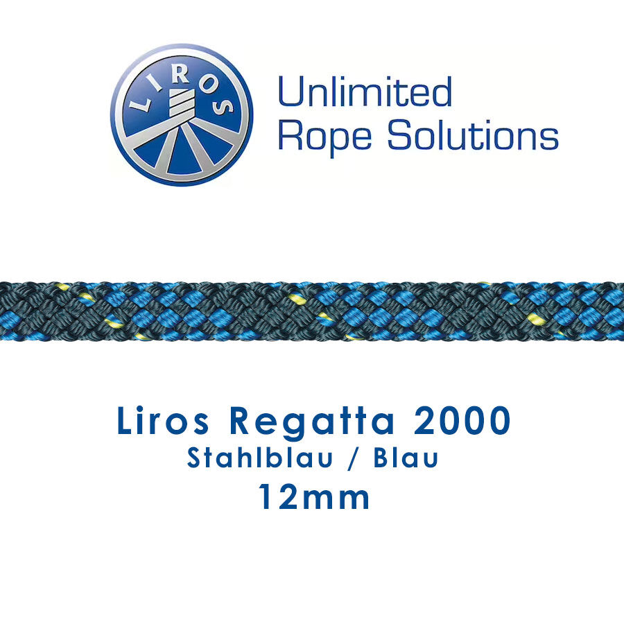 Liros Regatta 2000 stahlblau / blau (12mm)