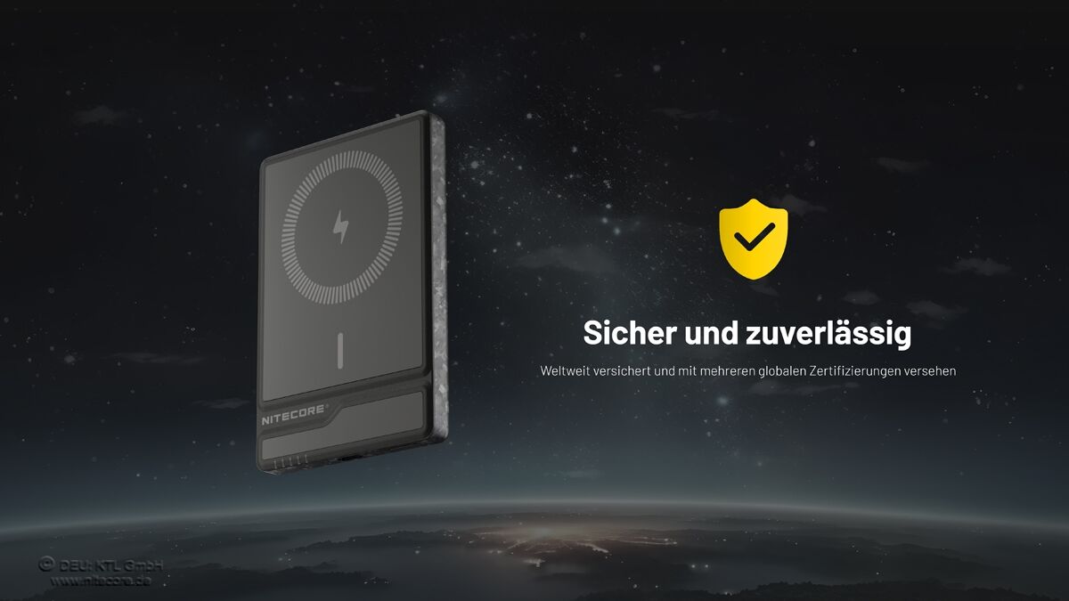 Nitecore Powerbank NW5000 - 5000mAh, MagSafe-Technologie