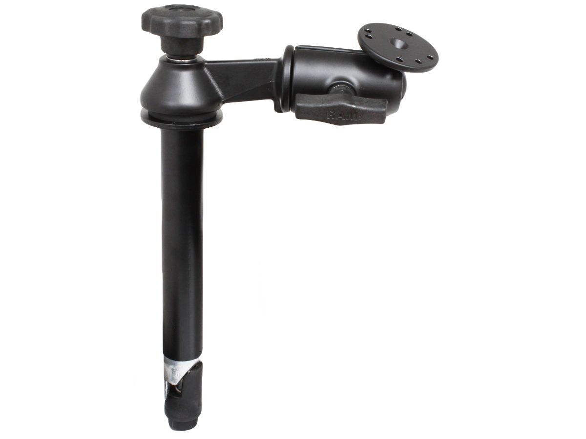 RAM Mounts Schwenkarm mit Tele-Pole (ca. 200 mm) - Octagon-Verbindungsarm, runde Basisplatte (AMPS), C-Kugel (1,5 Zoll)