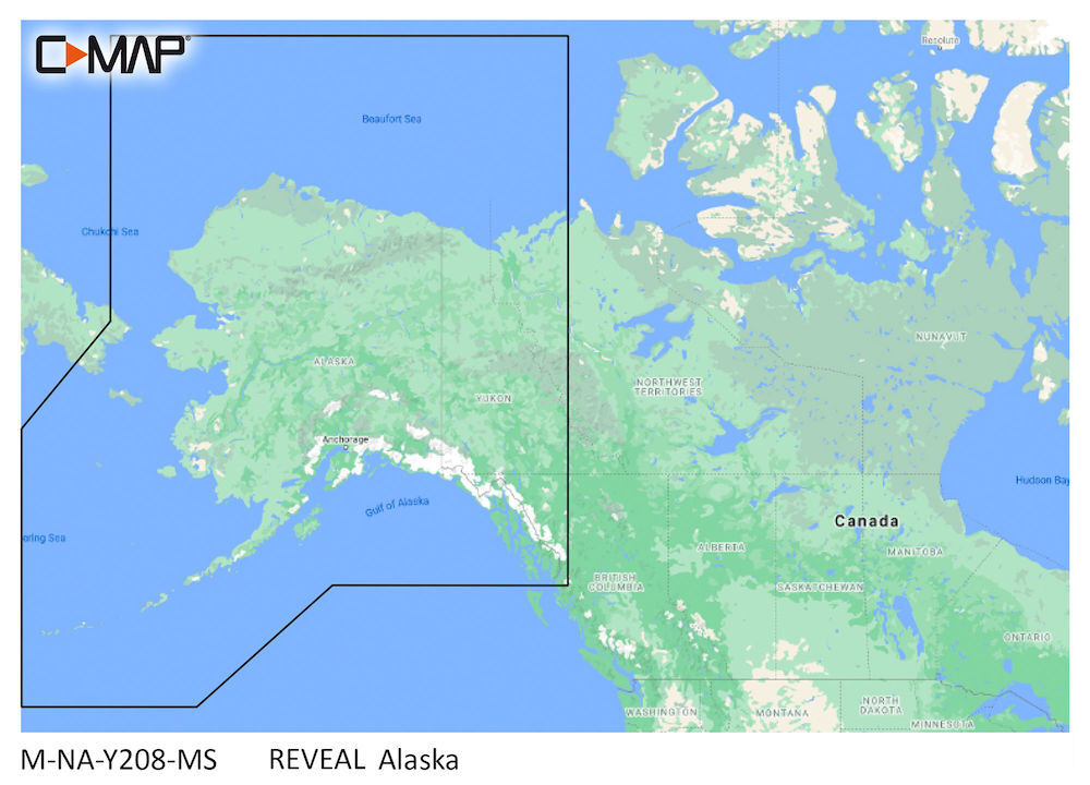 C-MAP REVEAL: M-NA-Y208-MS Alaska