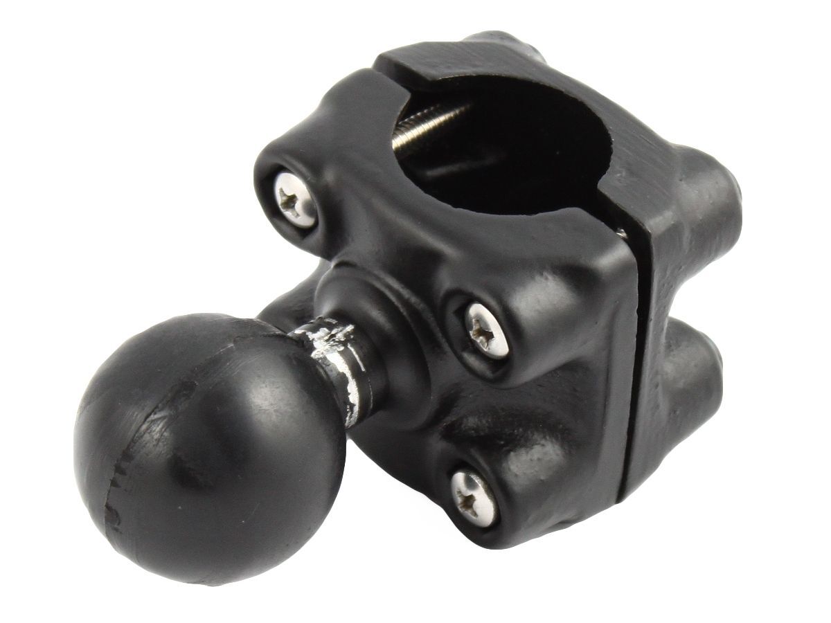 RAM Mounts Doppel-Rohrschelle mit C-Kugel (1,5 Zoll) - 31,75 mm Durchmesser, im Polybeutel