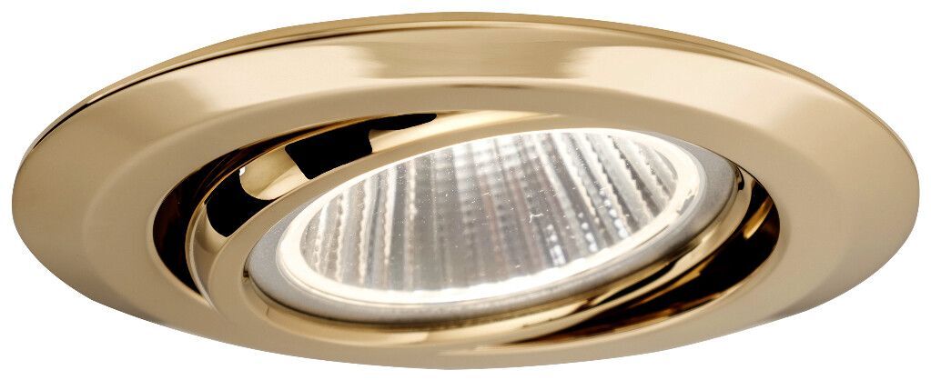 LED-Einbauleuchte EB19-24, gold-glanz, 6,2 W, DC 21-30V, 3.000K, 635 lm, 38°, schwenkbar