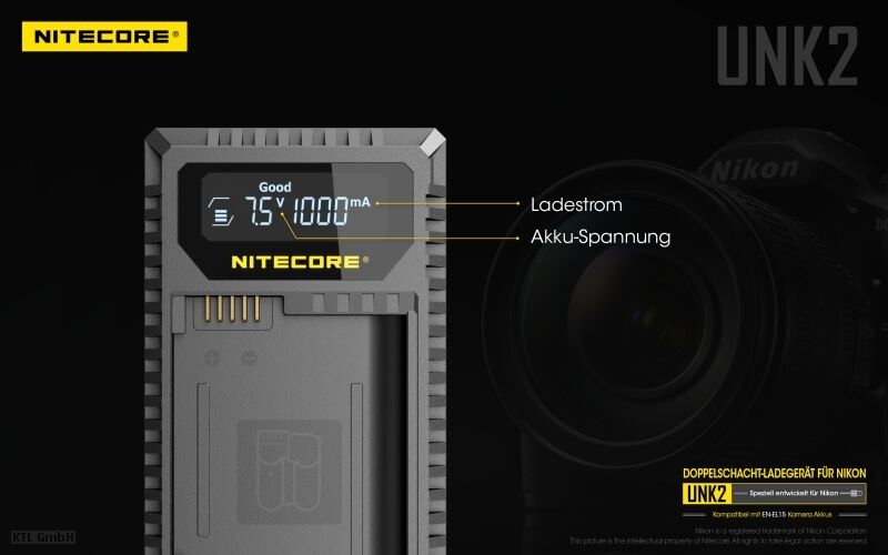 Nitecore UNK2 - für Nikon Cameras