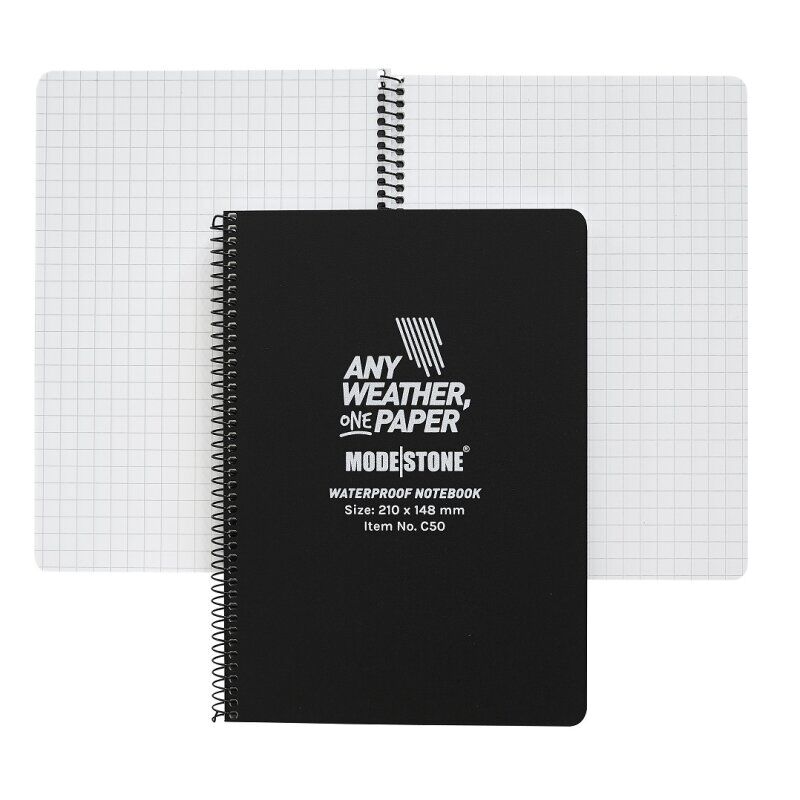 Modestone® A5 Side Spiral Notebook 148x210mm 50 Blatt