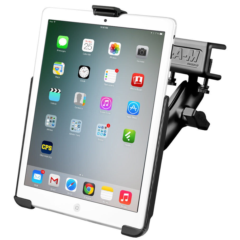 RAM Mounts Luftfahrt-Halterung Apple iPad mini 1-3 - B-Kugel (1 Zoll), mit Panelklammer