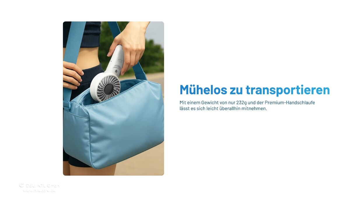 Nitecore izzCool 30 - Handventilator mit Luftbefeuchter, Cloud White