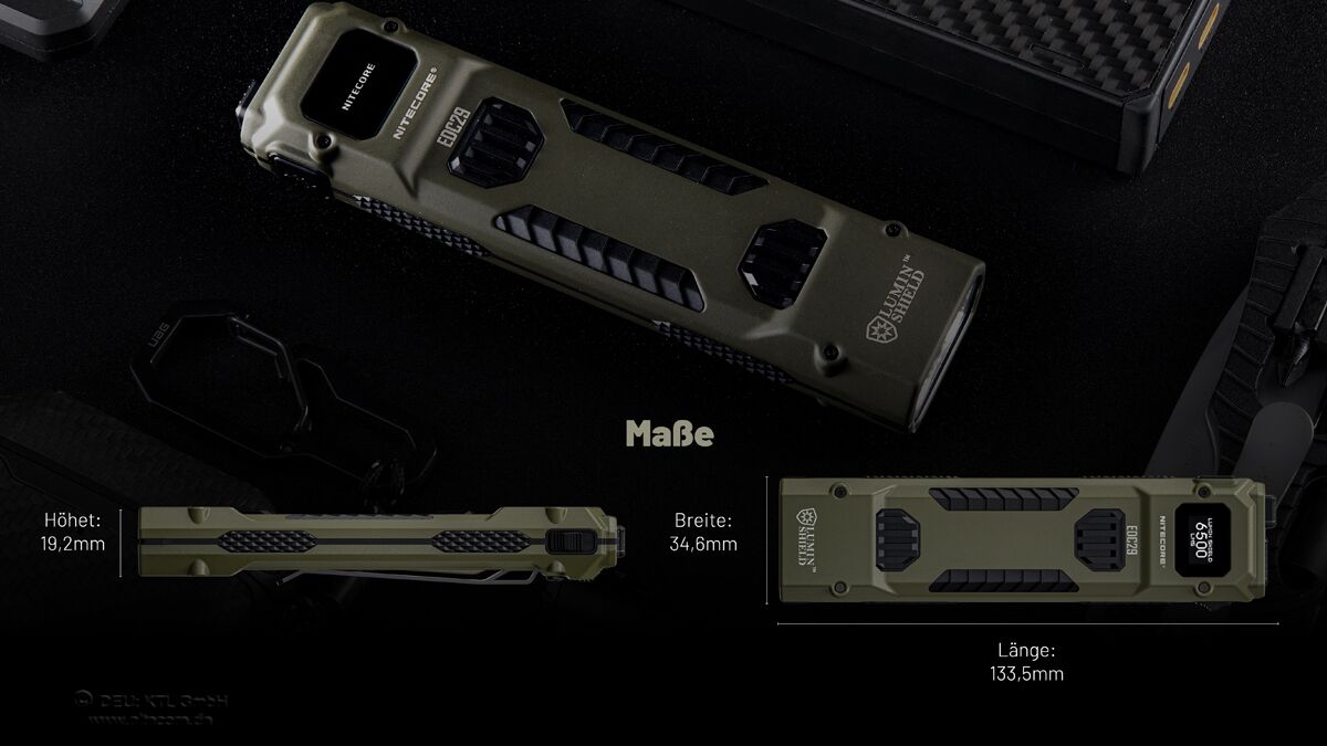 Nitecore EDC29 LUMINBLADE - 6500 Lumen, oliv - SONDEREDITION