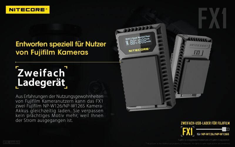 Nitecore FX1 - für Fuji Cameras